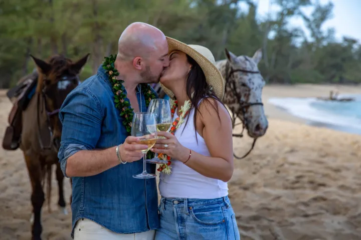 a person walking down a dirt road